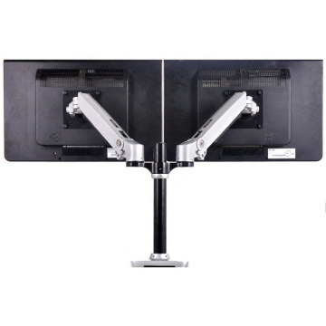 Liga de alumínio Sit Stand Double China LCD Monitor Arm Suporte duplo